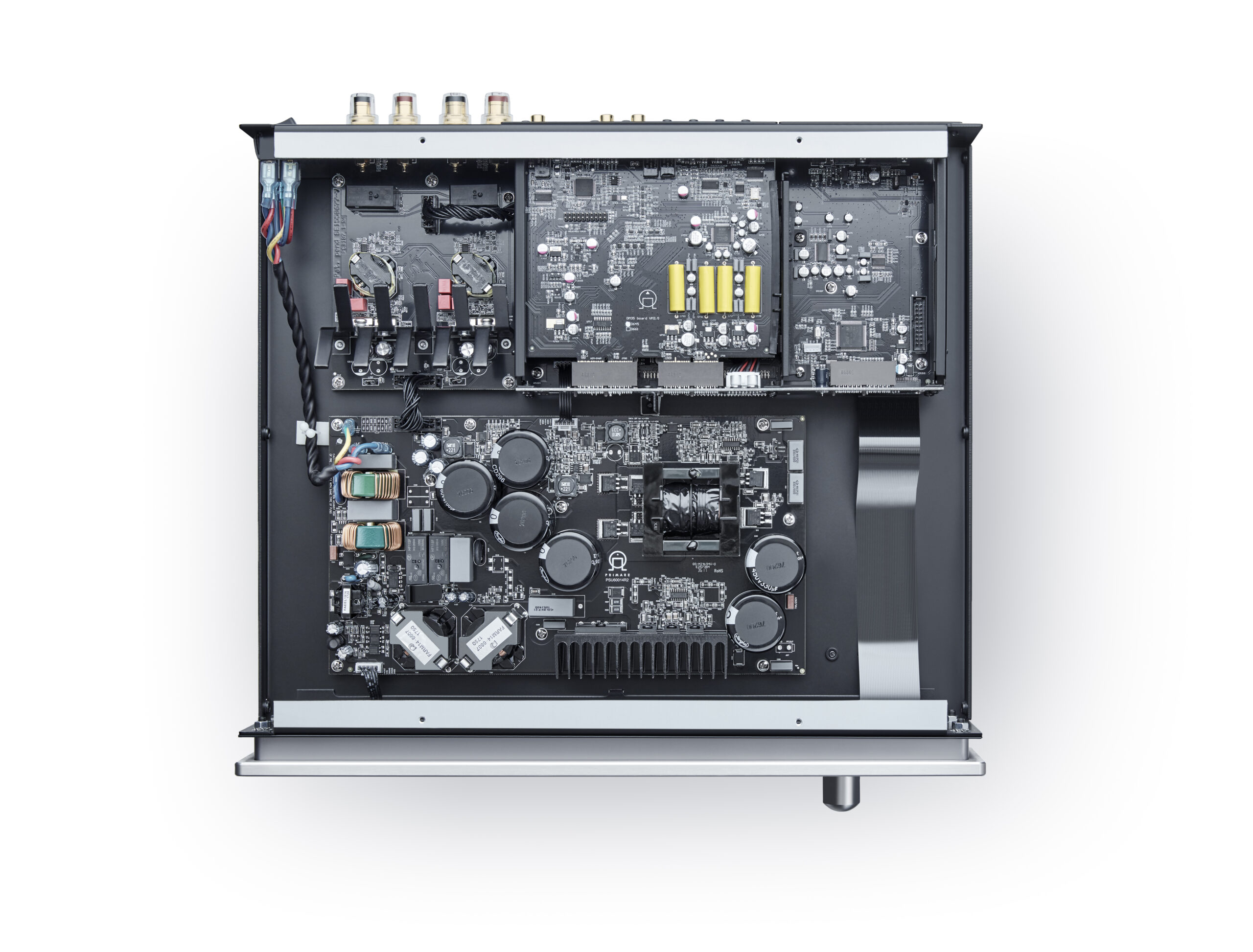 Primare I25 DAC modular integrated amplifier and digital to analog converter technology inside