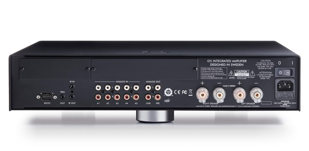 Primare I25 modular integrated amplifier back