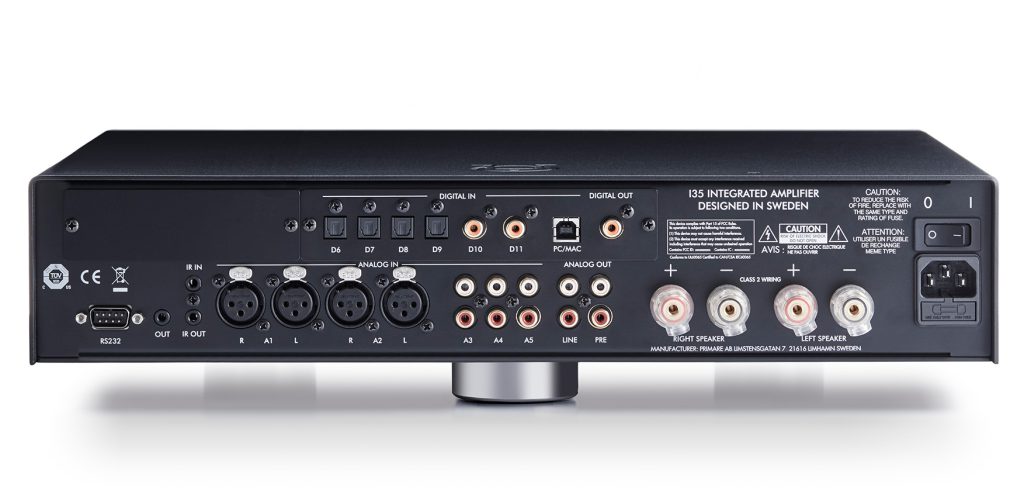 Primare I35 DAC modular integrated amplfiier and digital to analog converter front back