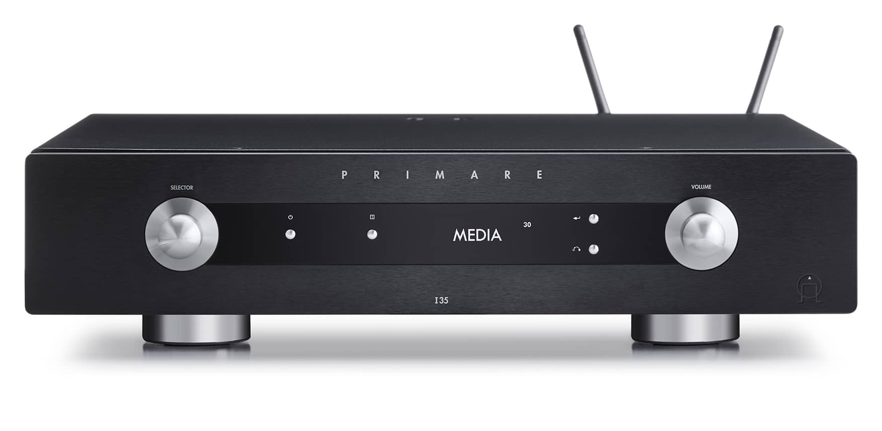 Primare I35 Prisma modular integrated amplifier and network player front black